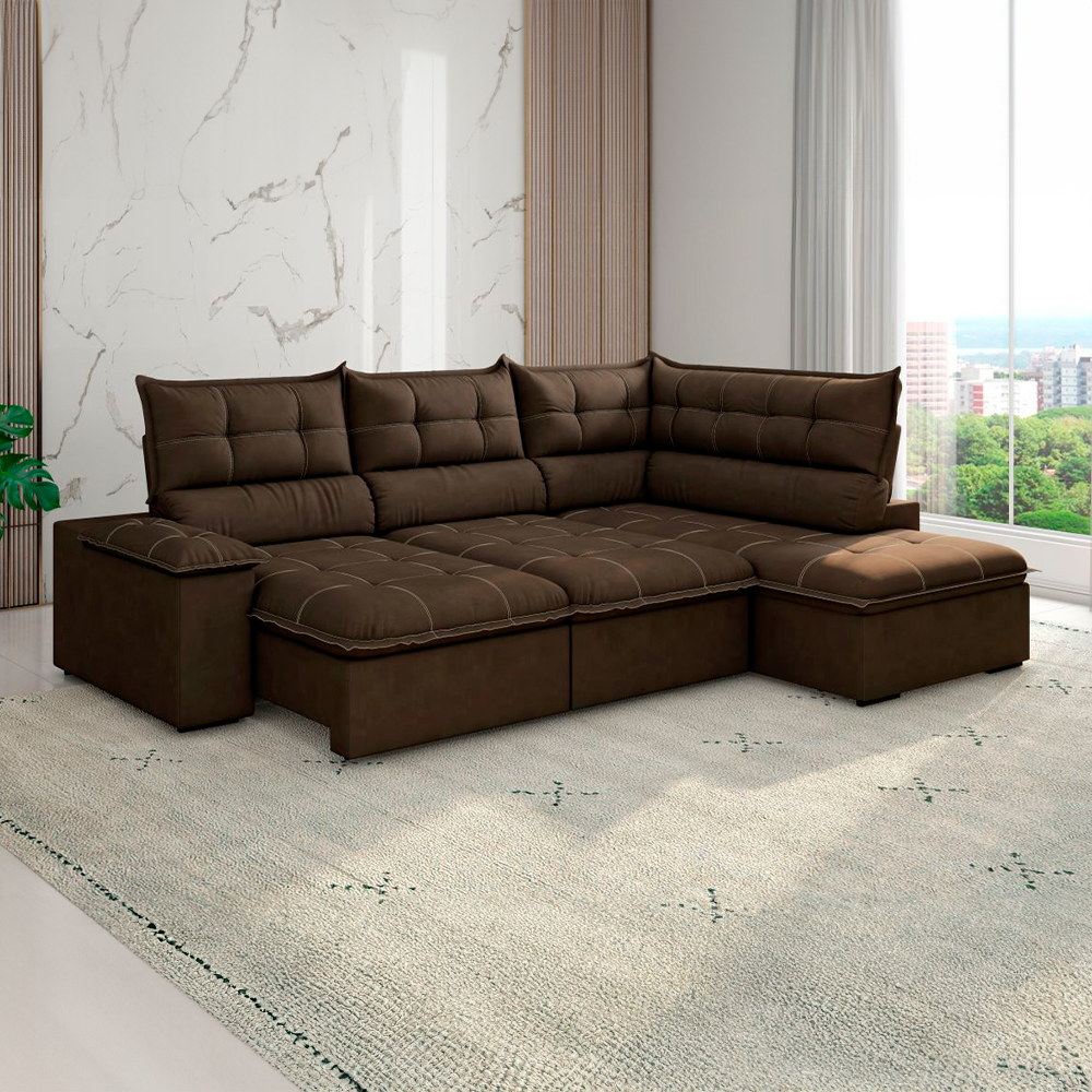Sofá de Canto Retrátil Fofão Premium Besthouse — foto 5