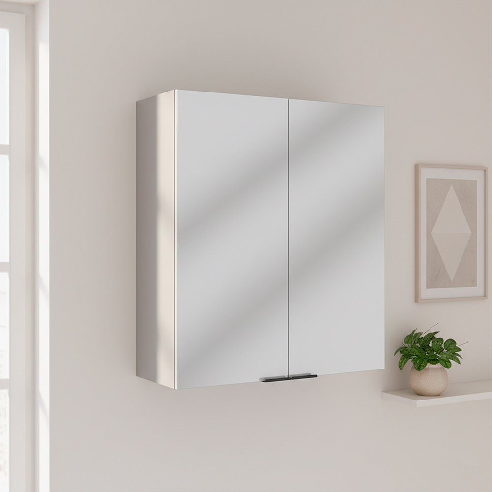 Armário Aéreo 80cm 2 Portas MDP MDF Lumina Telasul