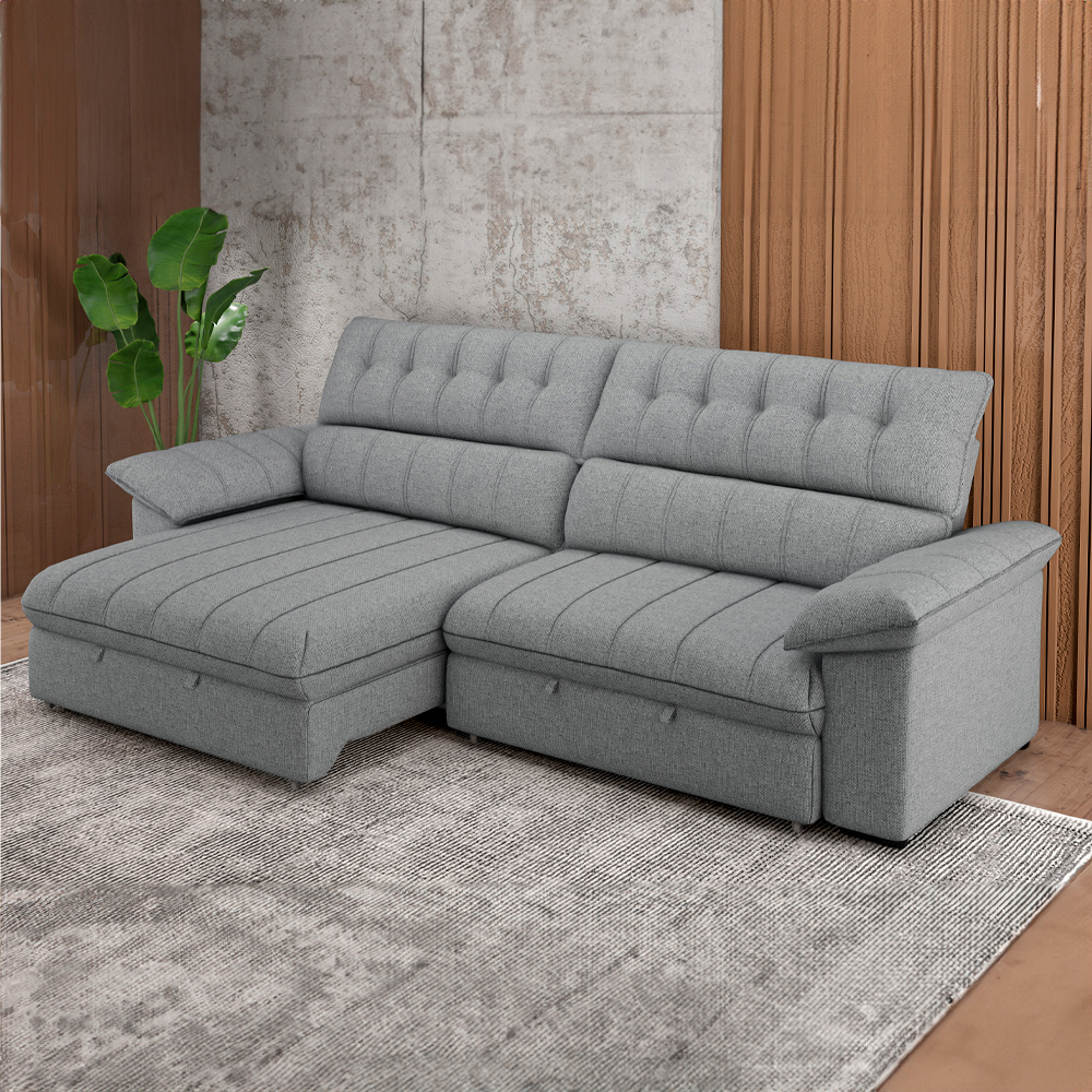 Sofá Retrátil e Reclinável 300cm Besthouse Torino