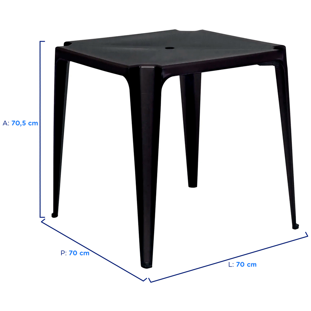 Mesa de Plástico Mor Suporta até 30kg — foto 3