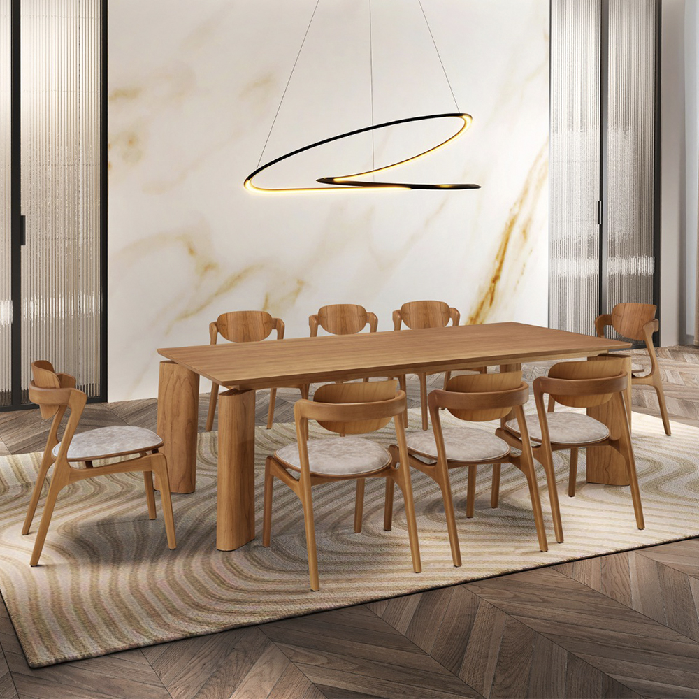 Conjunto de Mesa 8 Cadeiras Mavie Mobillare