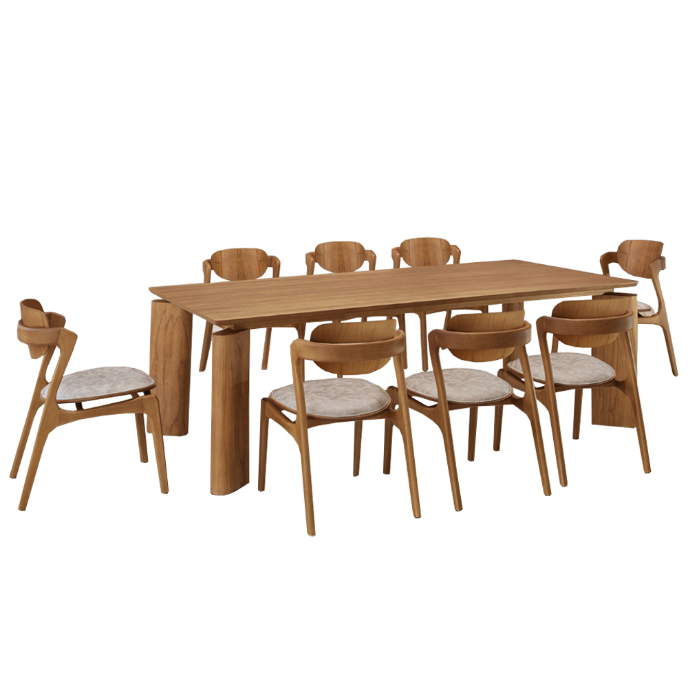 Conjunto de Mesa 8 Cadeiras Mavie Mobillare — foto 3