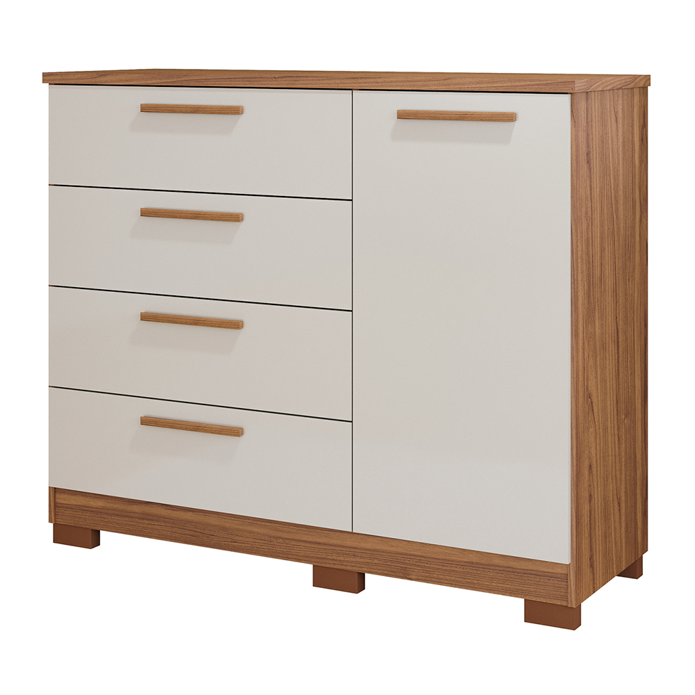 Cômoda 1 Porta 4 Gavetas MDF Malu Panan — foto 6