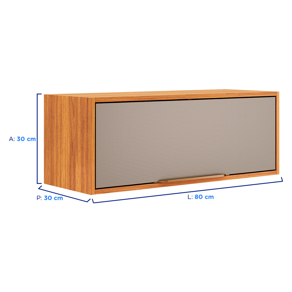 Armário Aéreo Demóbile Plena 80cm 1 Porta MDF — foto 3