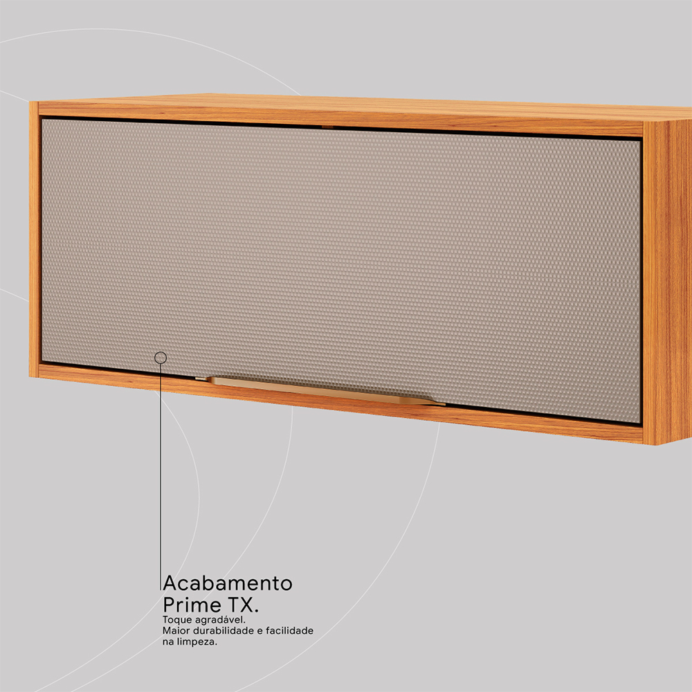 Armário Aéreo Demóbile Plena 80cm 1 Porta MDF — foto 7