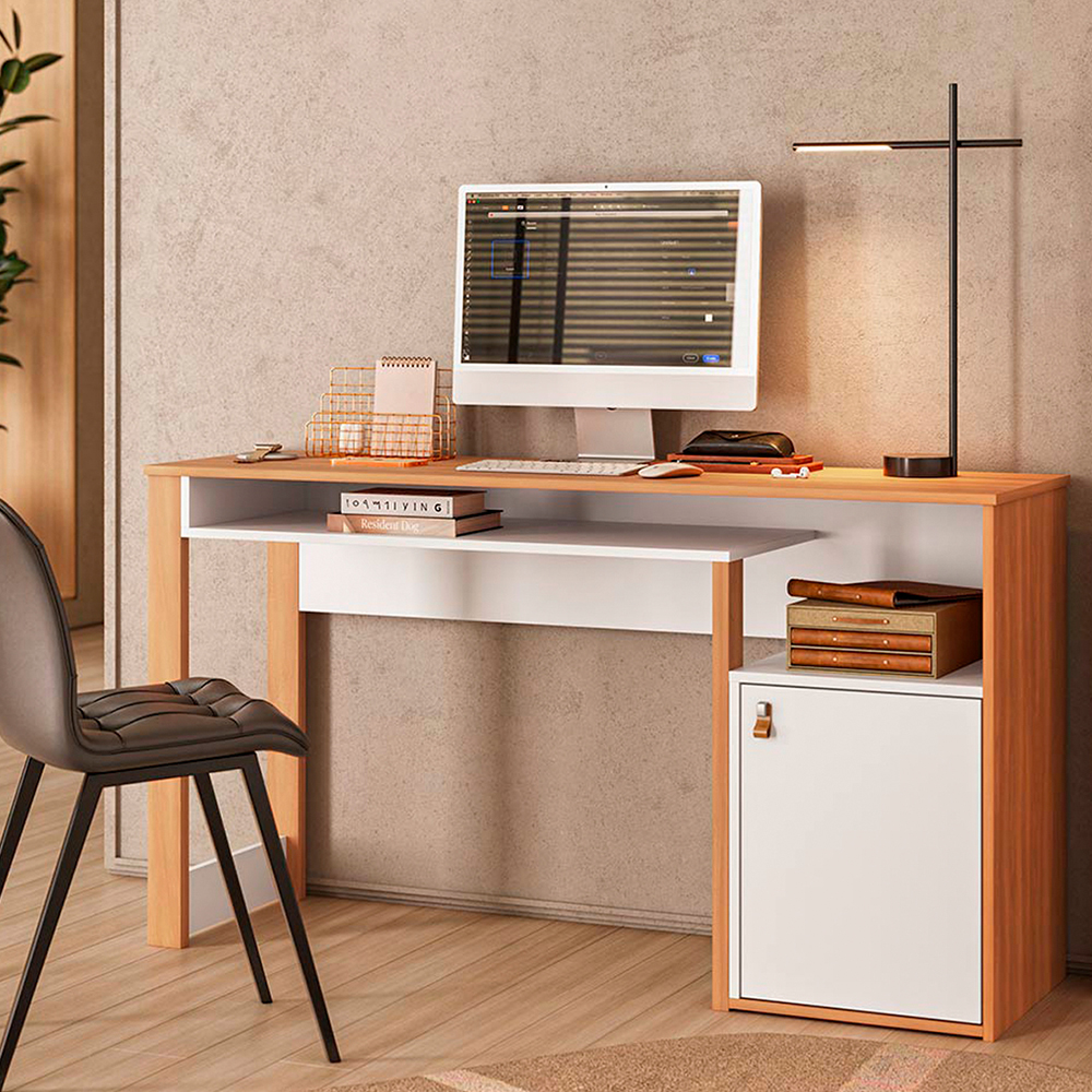 Escrivaninha Telasul Versa Home MDP 1 Porta 1 Nicho
