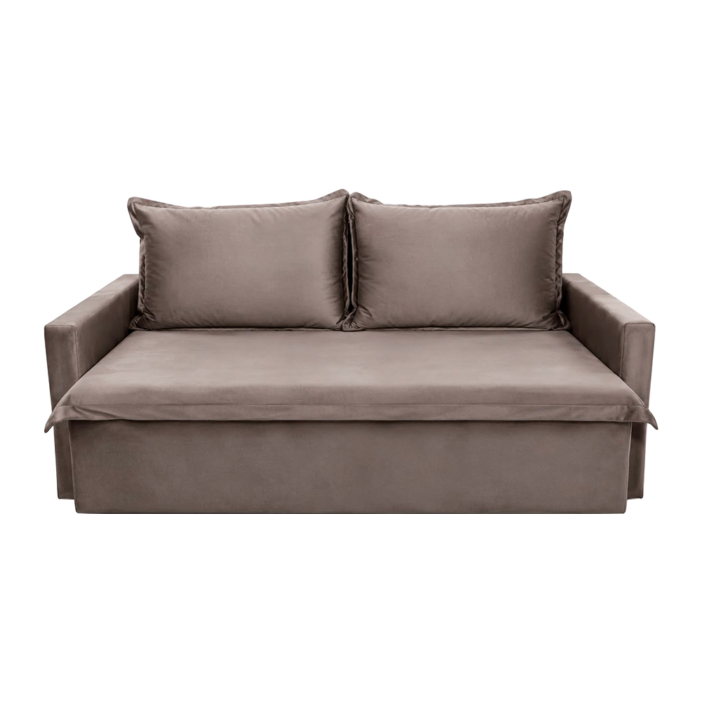 Sofá Fixo 2 Lugares Suede Emily - Estofados Campo Grande