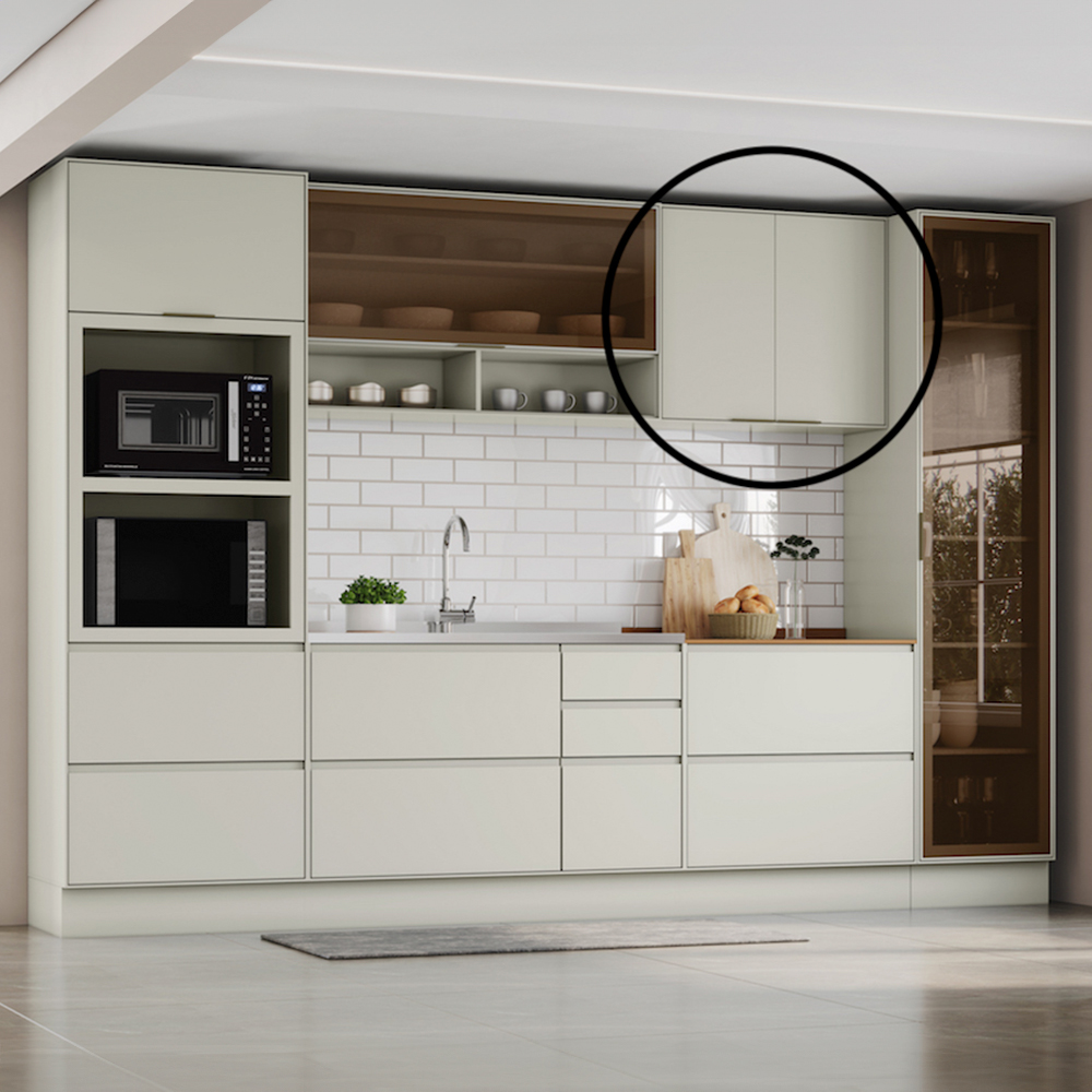 Armário Aéreo 2 Portas MDF Firenze Henn — foto 6
