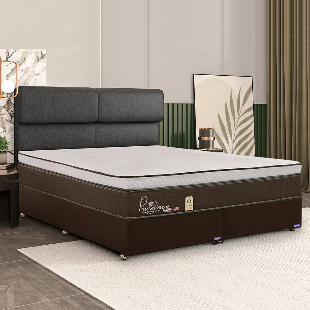Cabeceira Queen Size Estofada Fabone Londres 158cm Madeira