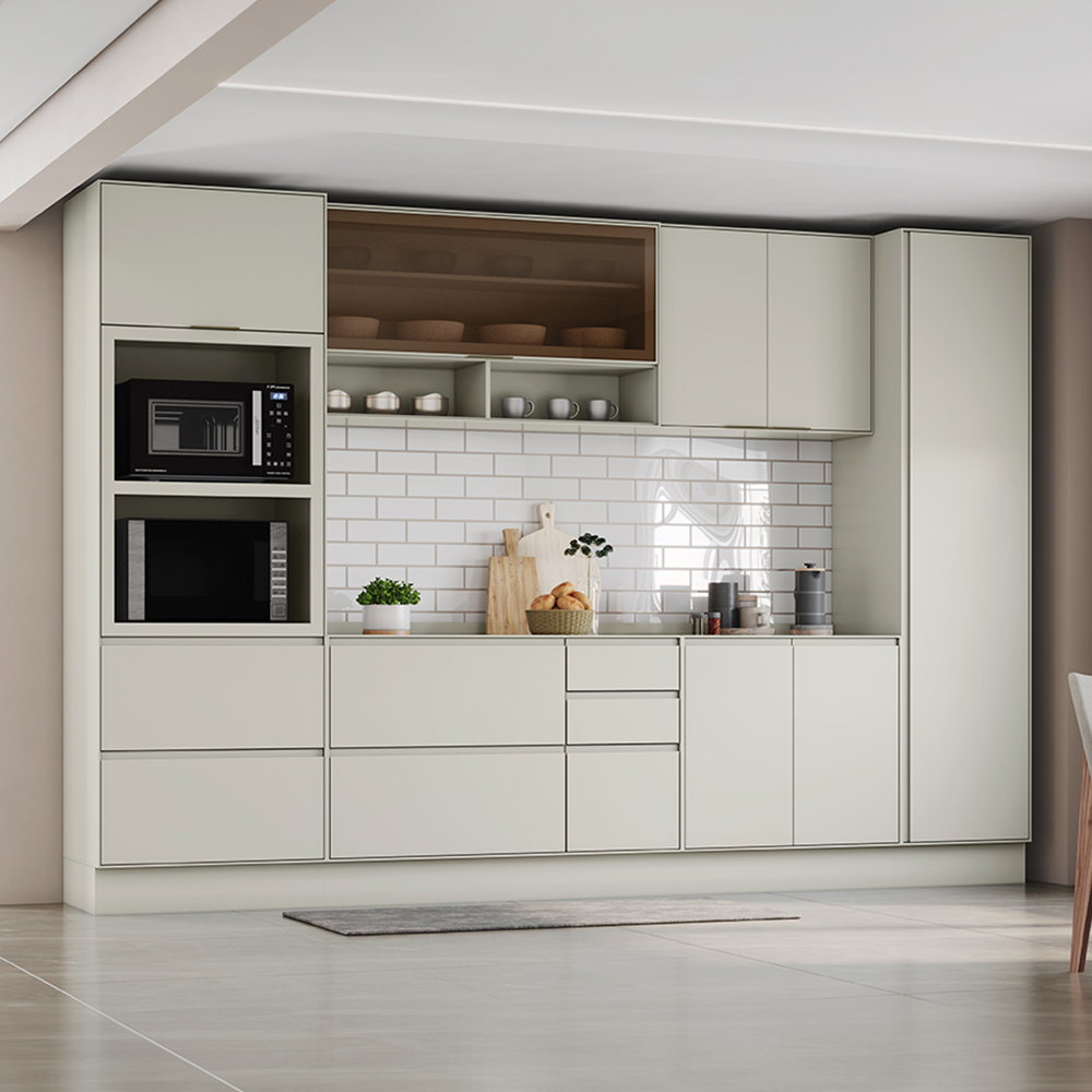 Cozinha Modulada 6 Peças Fineze Henn - 10 Portas e 4 Gavetas