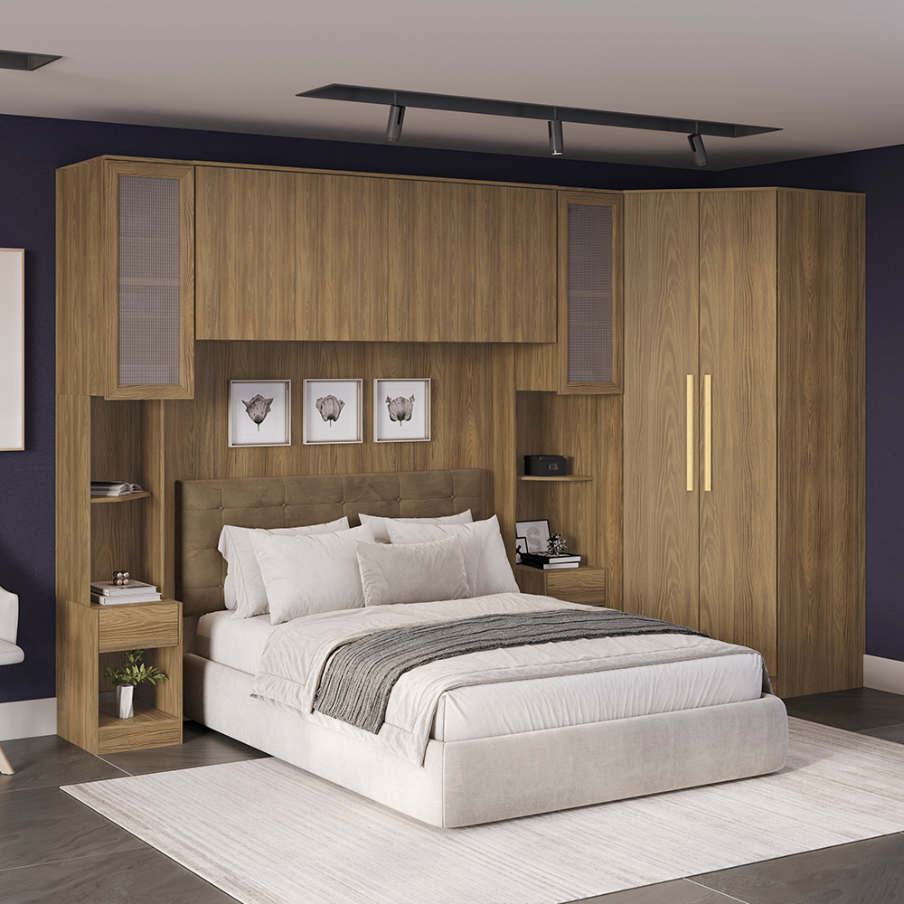Quarto Modular Kappesberg Ágata 5 Peças - MDP