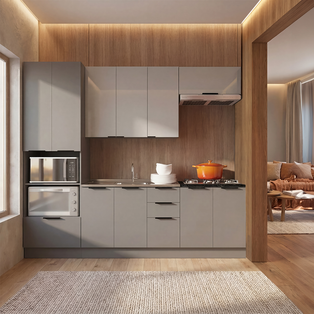 Cozinha Modulada Lumina 5 Peças 10 Portas 4 Gavetas Telasul