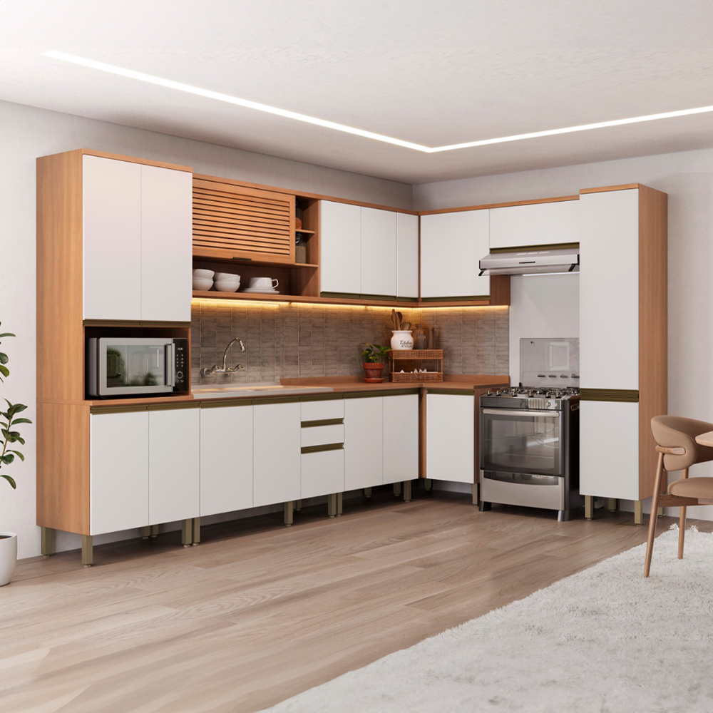 Cozinha Modulada 9 Peças Macadamia Telasul