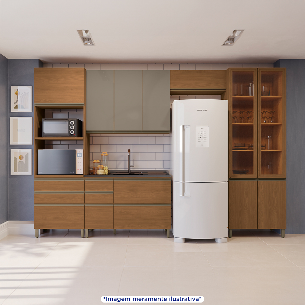 Cozinha Modulada Kappesberg Maxxi 5 Peças 10 Portas 8 Gavetas