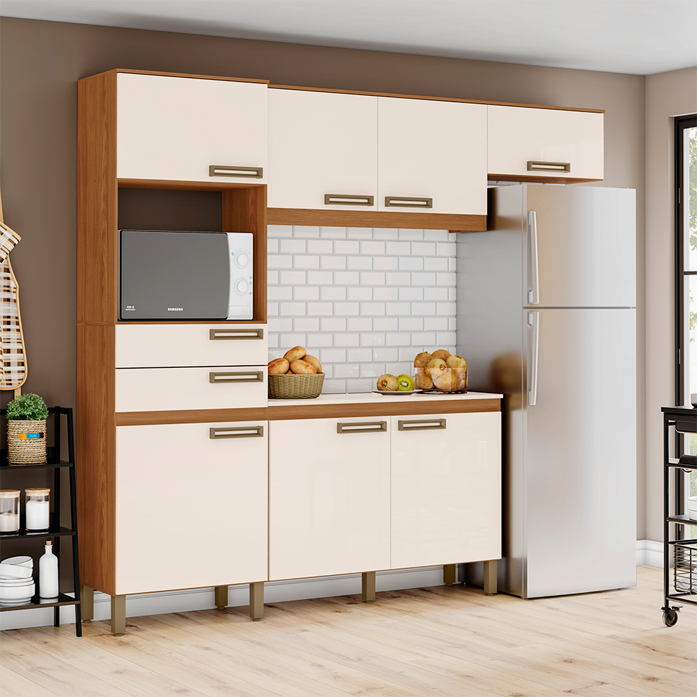 Cozinha Compacta Henn B107 Briz 7 Portas 2 Gavetas