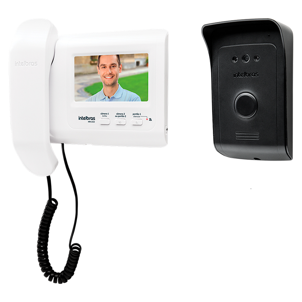 Vídeo Porteiro Intelbras IVR 1010 4,3" com 2 Câmeras