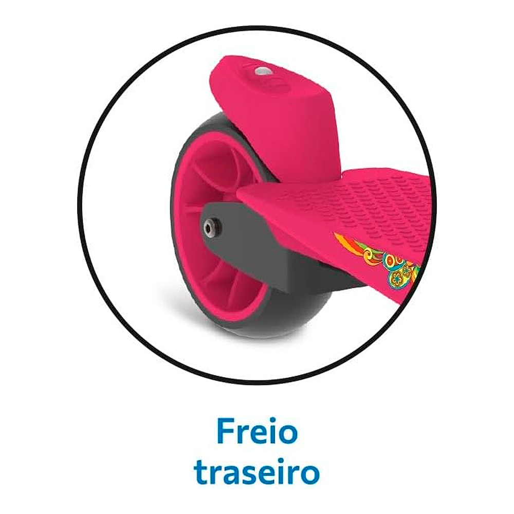Patinete Skatenet 3 Rodas com LED Bandeirante Max — foto 7
