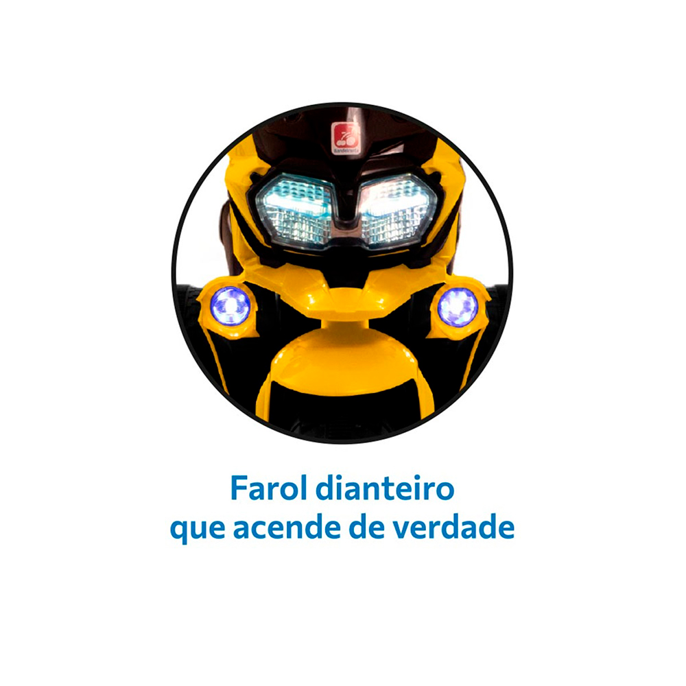 Moto Elétrica Infantil Bandeirante Adventure 2926 12V — foto 5