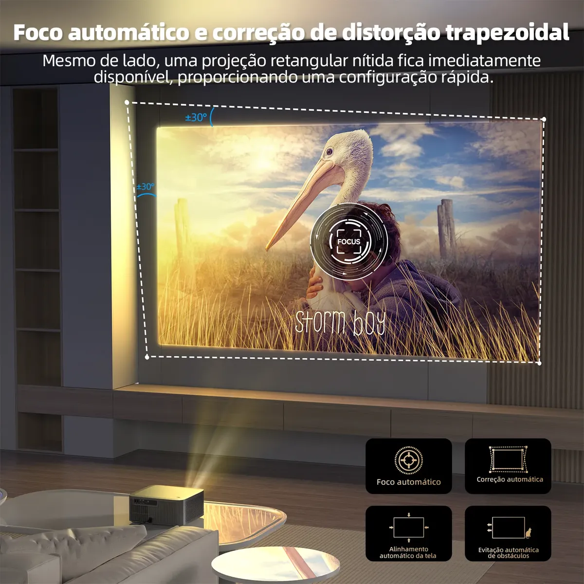 Projetor Bettdow Ac1071 1080p 1000ansi Lumens Wi-fi — foto 5