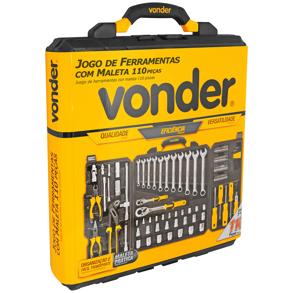 Jogo de Ferramentas 110 Peças Vonder - Modelo 35.99.110.105 — foto 7