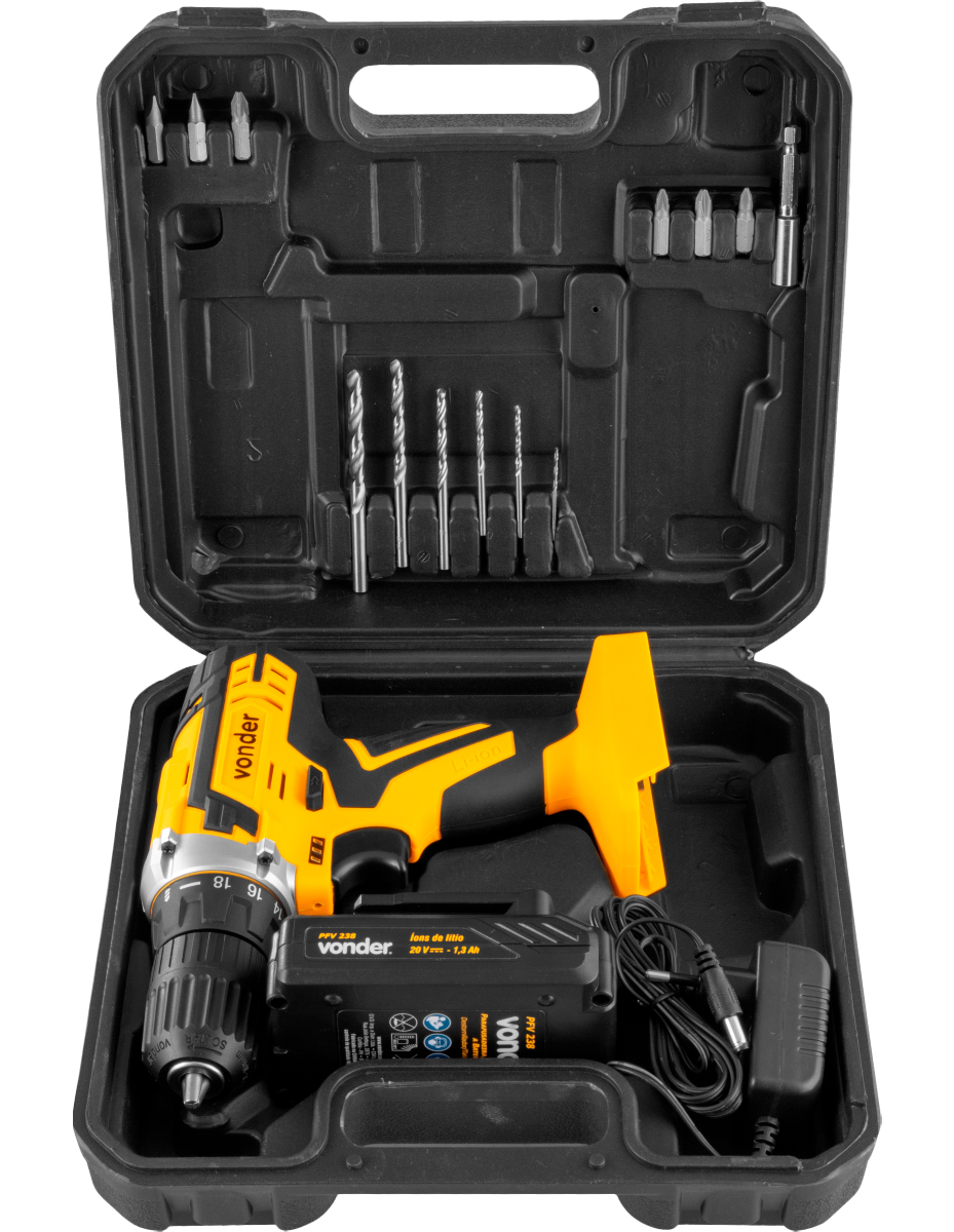 Furadeira Vonder Bateria 20V Bivolt PFV 238 — foto 4