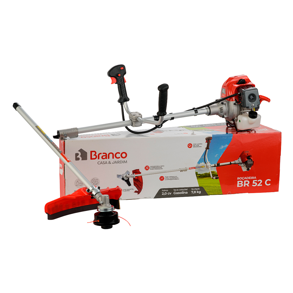 Roçadeira a Gasolina Branco Motores BR 52C 1,9 cv Nylon