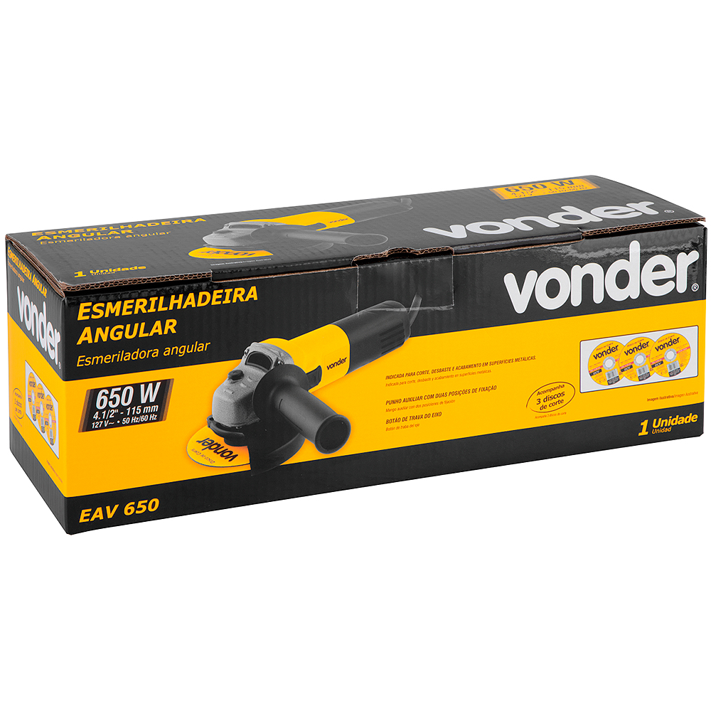 Esmerilhadeira Angular Vonder EAV650 650W 110V/220V — foto 5