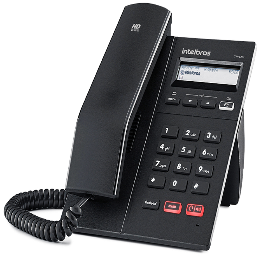 Telefone Intelbras IP TIP125i com Fio - Chamadas em HD e Viva-Voz — foto 3
