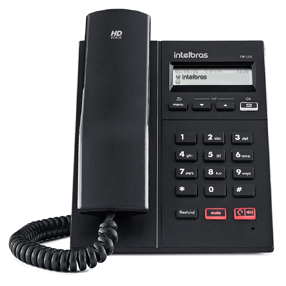 Telefone Intelbras IP TIP125i com Fio - Chamadas em HD e Viva-Voz — foto 4