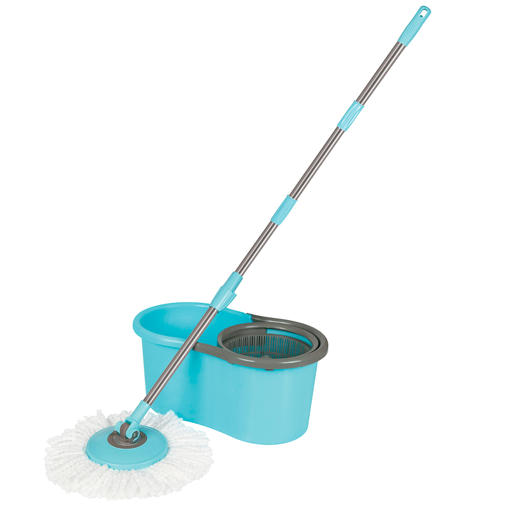 Esfregão Mop Mor 008298 com Balde de 13 Litros e Cabo Giratório