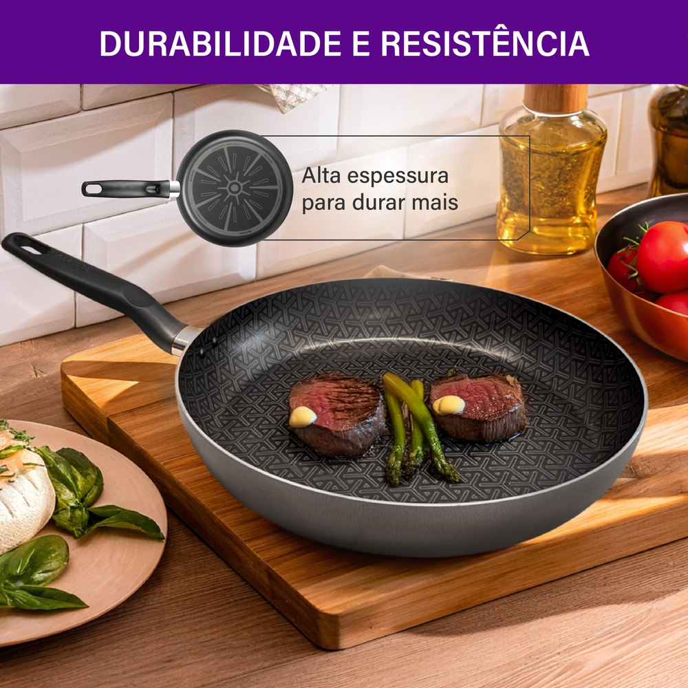 Frigideira Rochedo Robusta 3,3L Antiaderente — foto 10