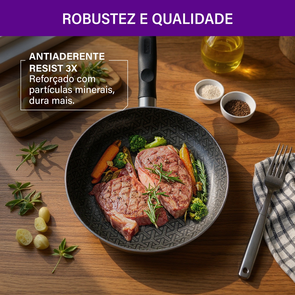 Frigideira Rochedo Robusta 3,3L Antiaderente — foto 11