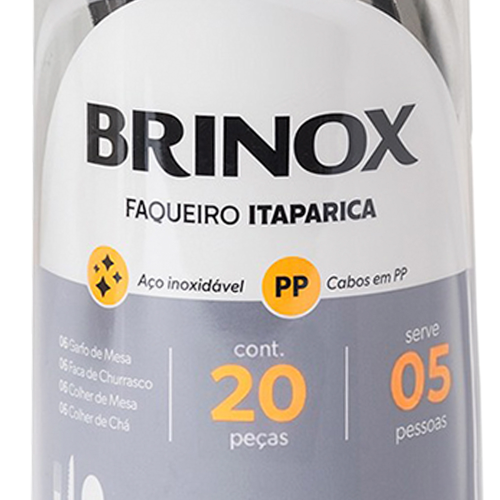 Faqueiro 20 Peças Brinox Aço Inox 6000414 — foto 3