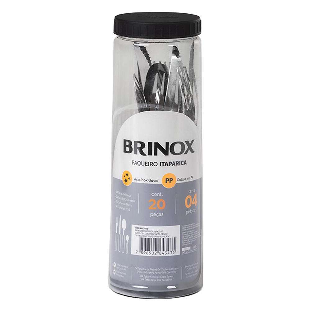 Faqueiro 20 Peças Brinox Aço Inox 6000414 — foto 5