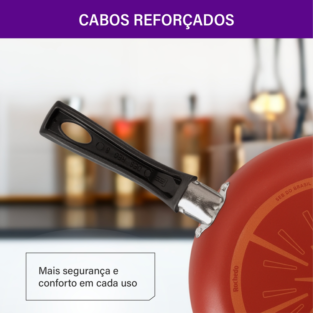 Frigideira Wok Rochedo Facilita 1,5L Antiaderente — foto 6