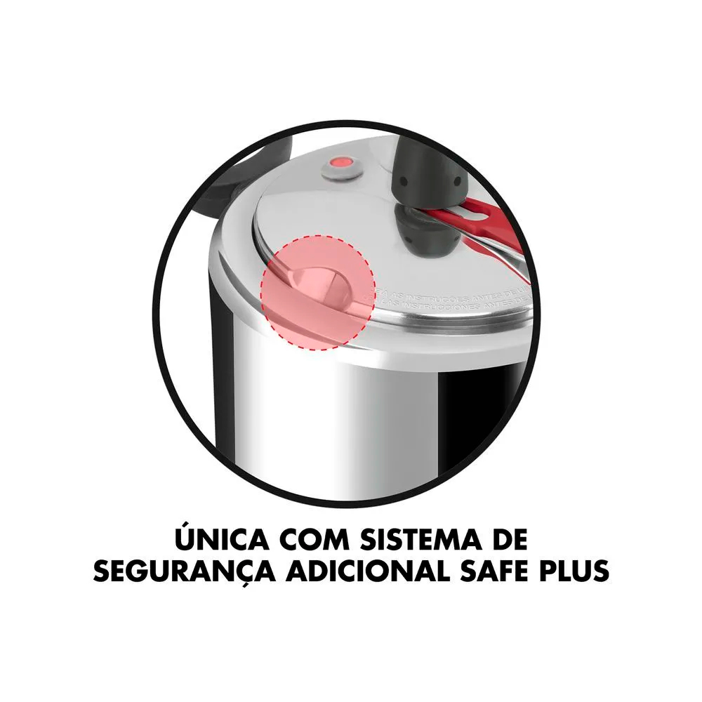 Panela de Pressão Clock Alumínio 7L Original — foto 15