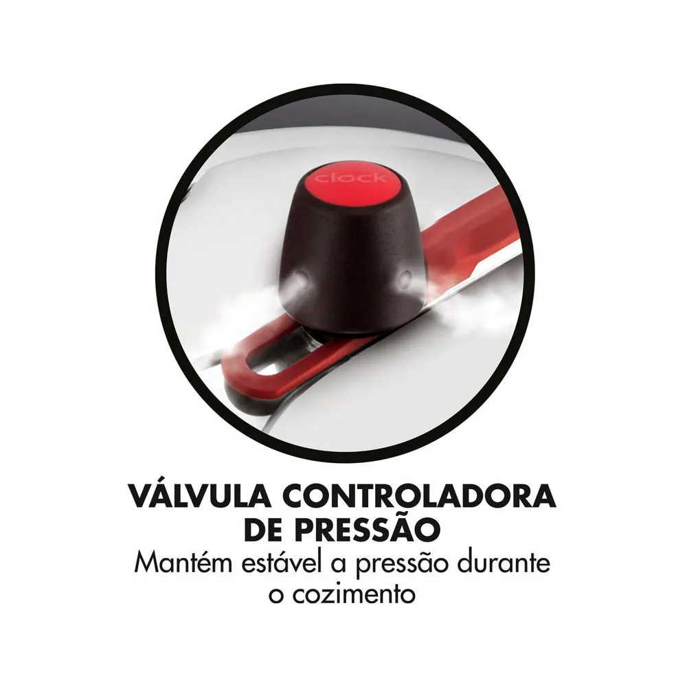 Panela de Pressão Clock Alumínio 7L Original — foto 16