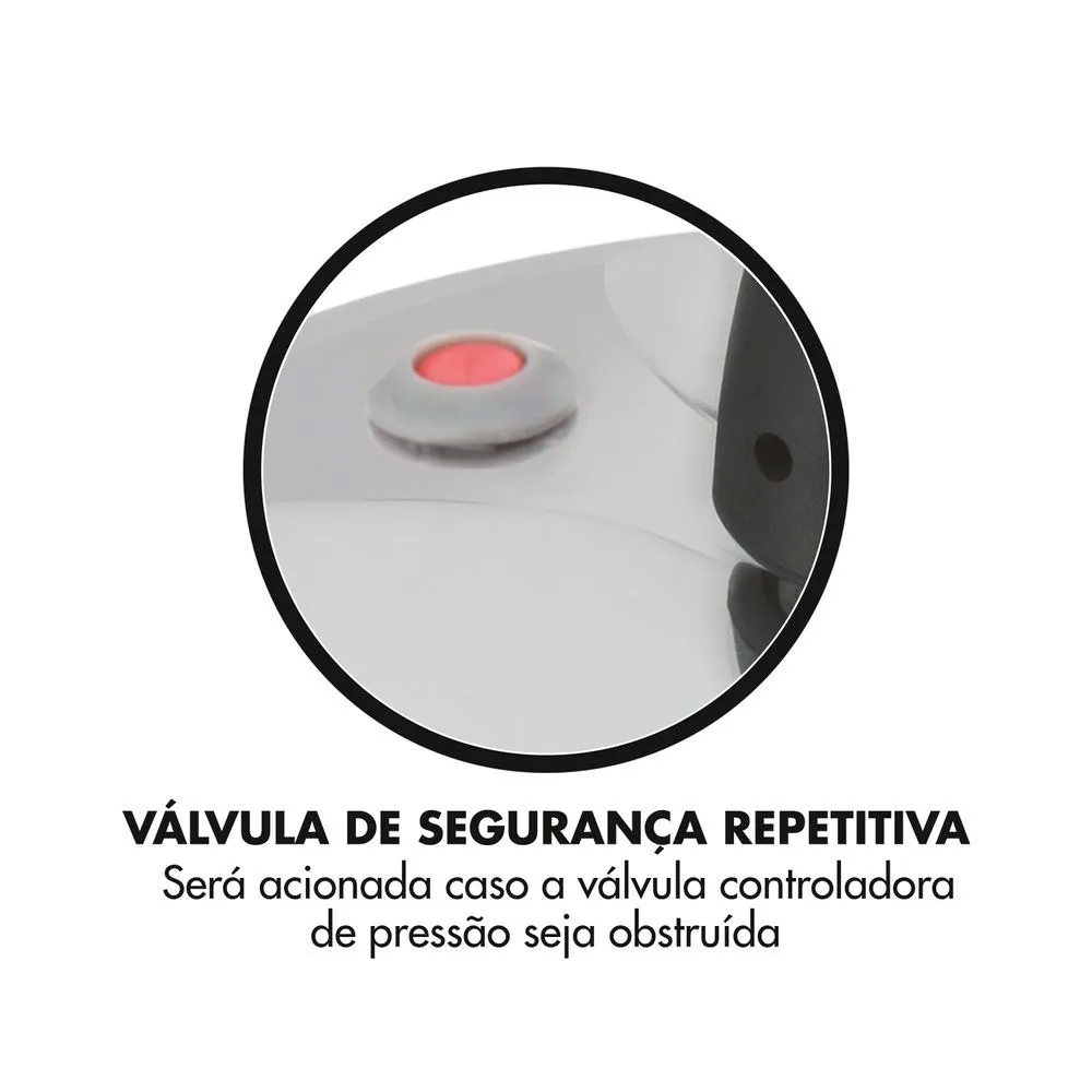 Panela de Pressão Clock Alumínio 7L Original — foto 17