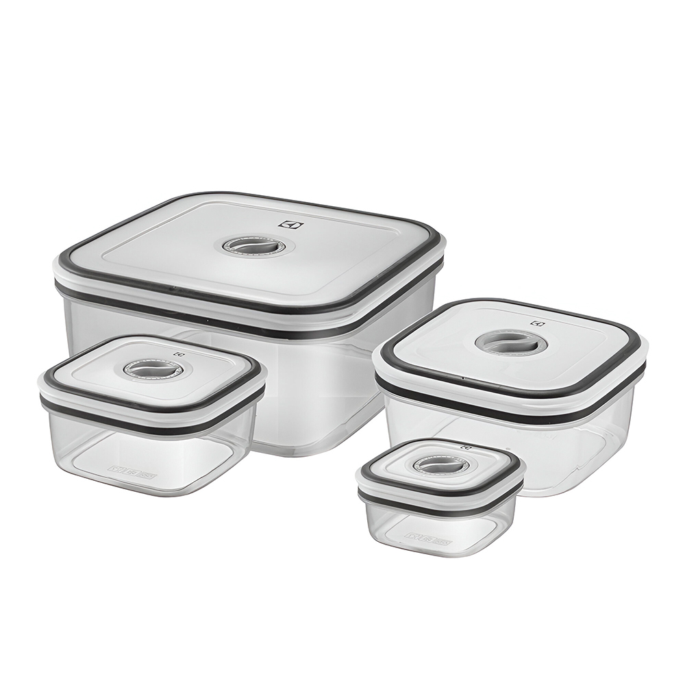 Conjunto de Potes Herméticos 4 Peças Plástico Electrolux