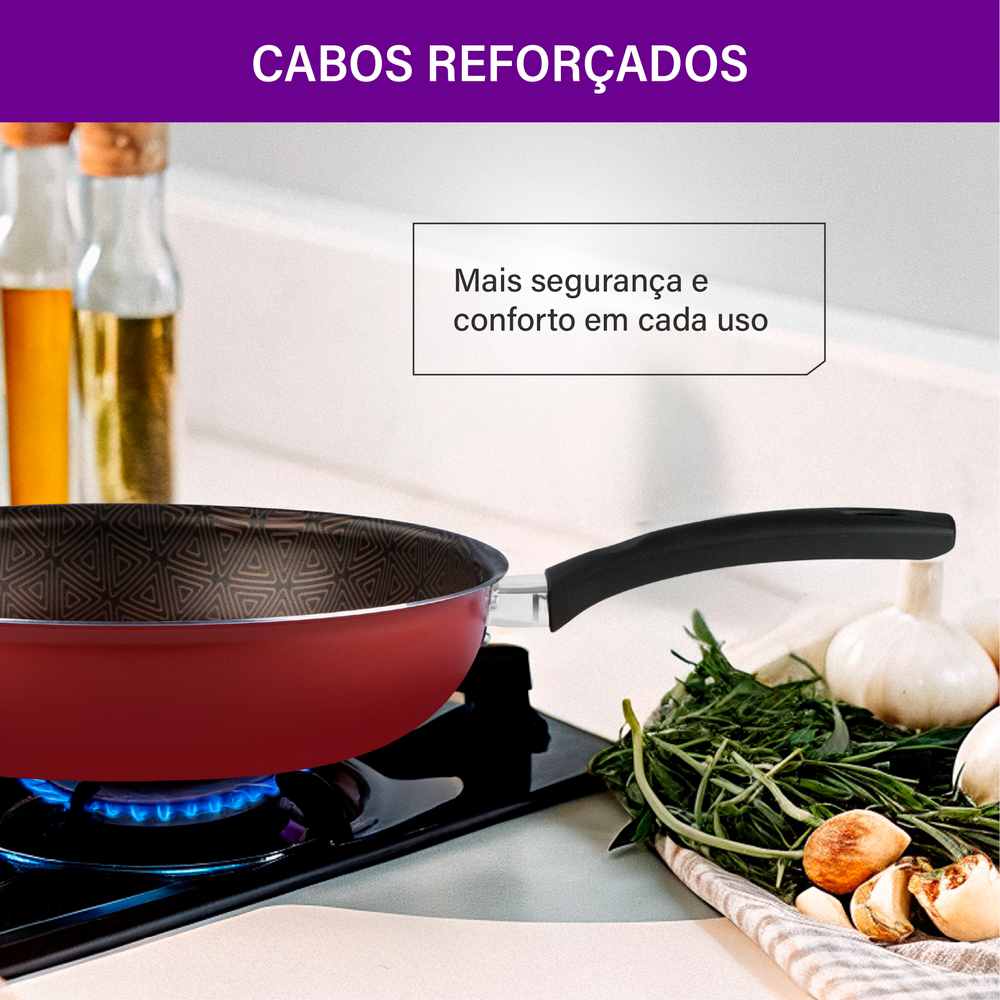 Frigideira Wok Rochedo Facilita 2,7L Antiaderente — foto 9