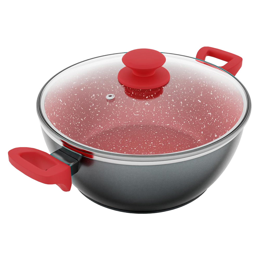 Panela Avulsa Philco PPN24A 4,6L Revestimento Redstone com Tampa de Vidro