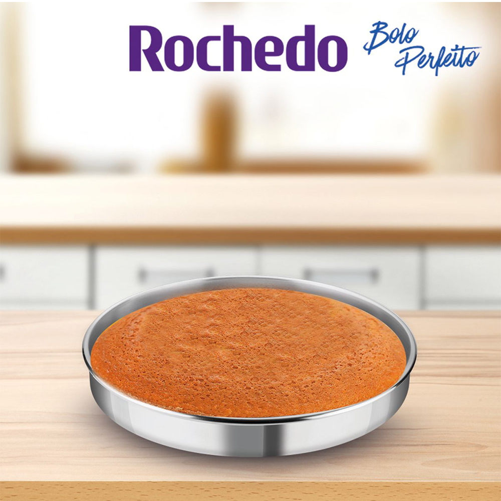 Forma Redonda Rochedo Bolo Perfeito 30cm Alumínio — foto 10