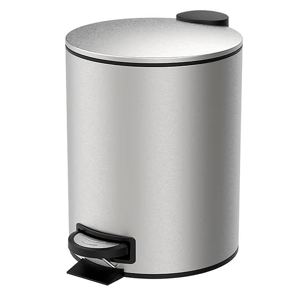 Lixeira Brinox Spin 5L Aço Inox com Pedal e Balde Removível