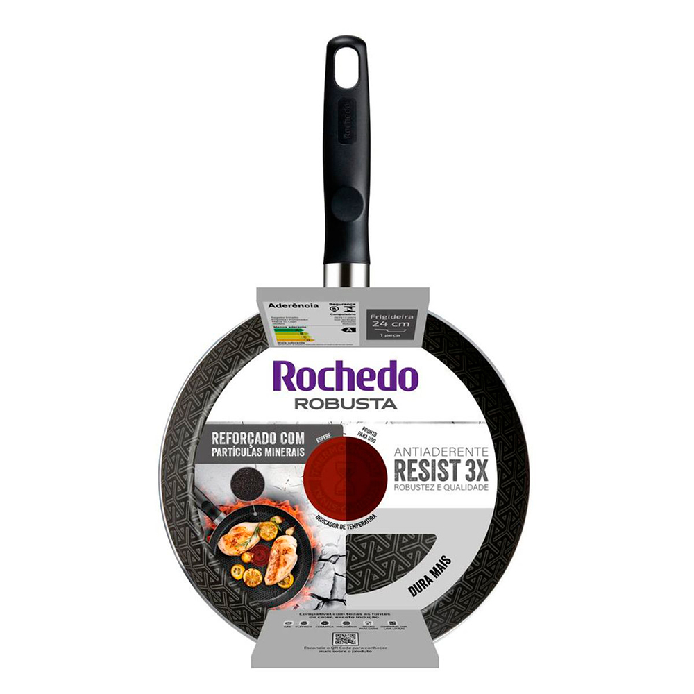 Frigideira Rochedo Robusta Antiaderente 24cm 1,7L — foto 7