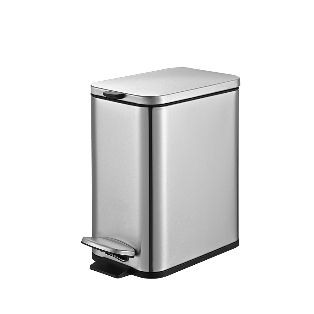 Brinox Lixeira 5L Aço Inox com Pedal e Balde Interno Removível Frame