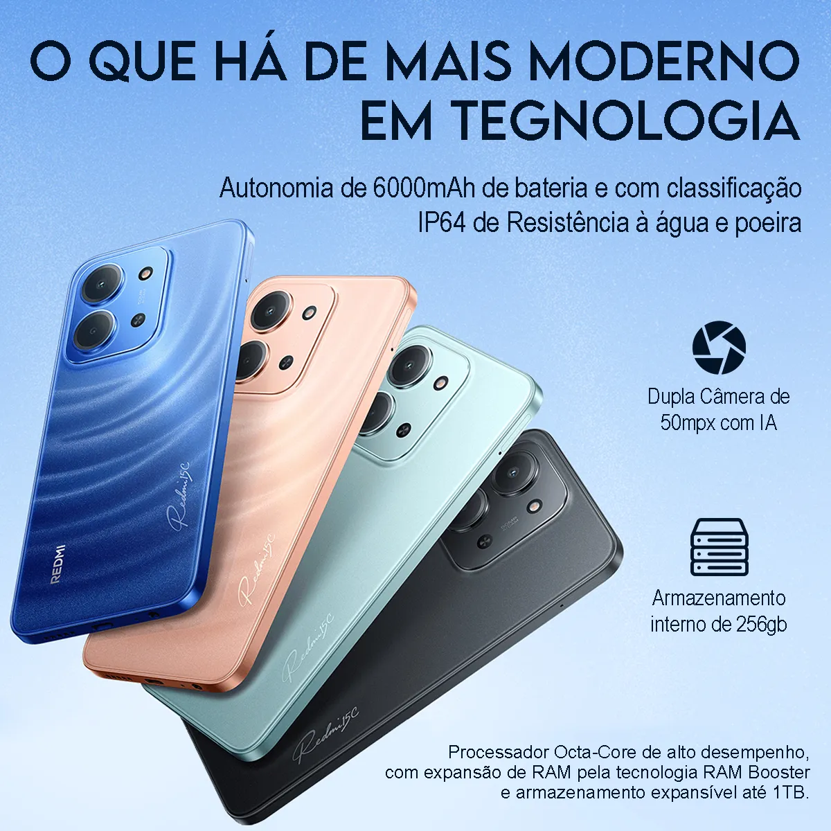 Celular Redmi 15c 16gb 256gb — foto 4