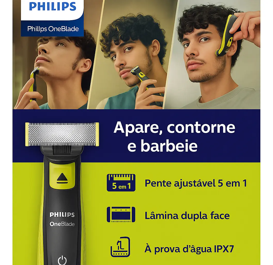 Aparador Barbeador Oneblade Uso Seco Molhado Sem Fio — foto 4