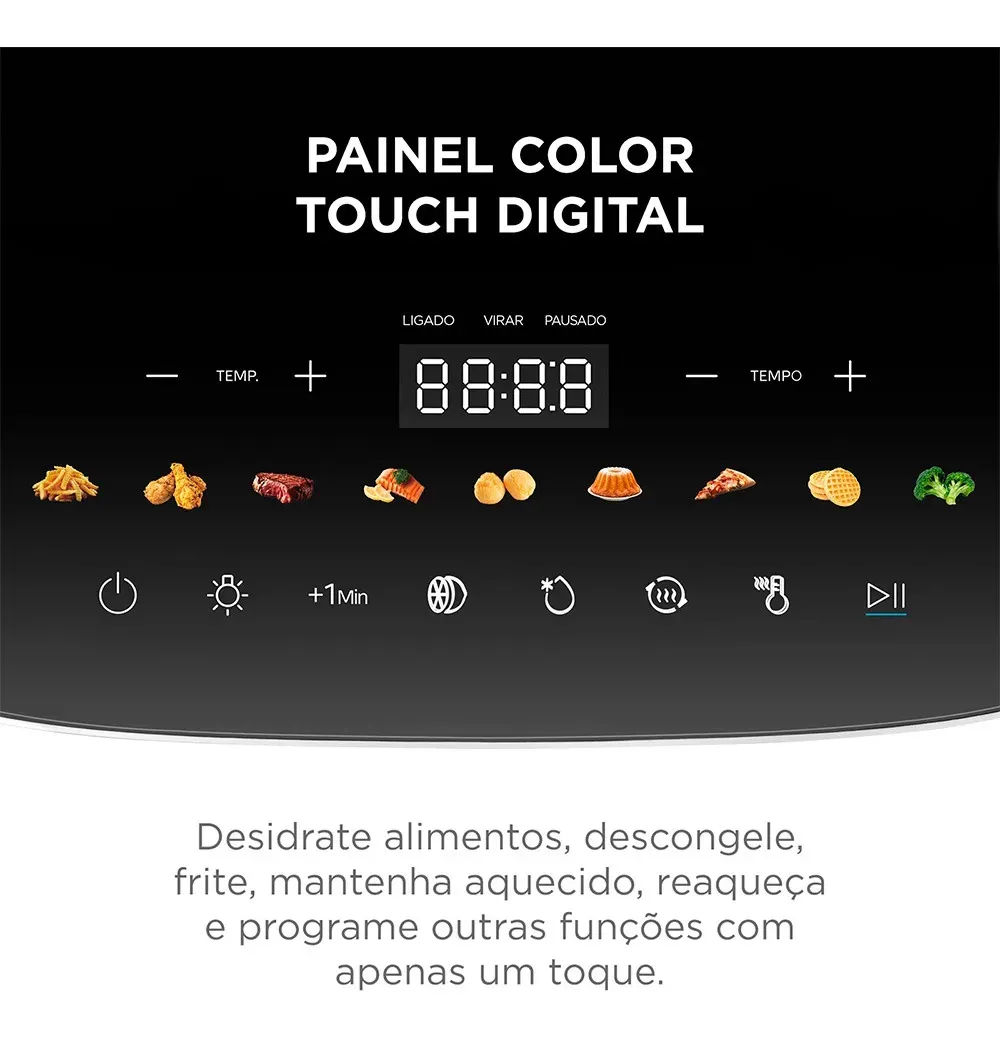 Fritadeira Air Fryer Oven 12l Digital Midea — foto 4