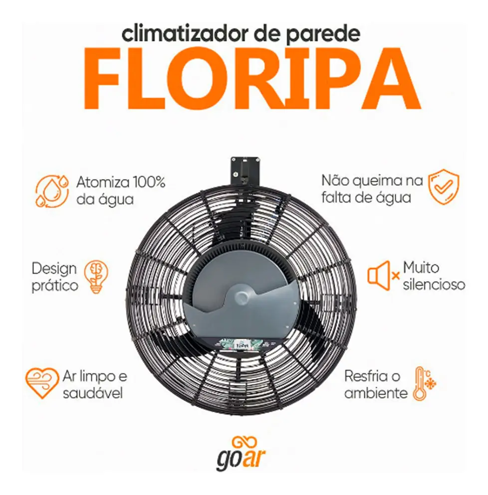 Climatizador 70cm Umidificador Parede Goar 220 Nf — foto 4