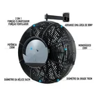 Ventilador Climatizador 70cm Umidificador Parede Goar 220 Nf — foto 5